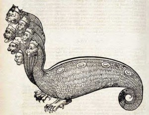 Hydra in Topsell' History (1655)