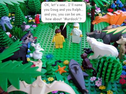 Genesis 2:19-20 at the Brick Testament