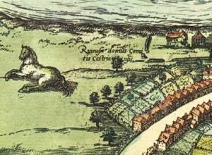 Either Chester was menaced by giant horses, or this map is not to scale. 