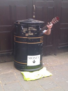 Cambridge bin busker