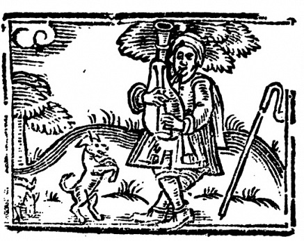 A renegade piper rampaging through the English countryside?