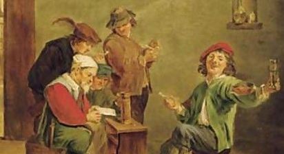 David Teniers the Younger 'Peasants Reading a Letter...' But could they?