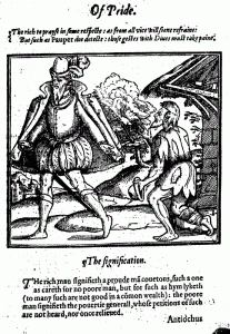 Pride (Lazarus and Dives), Batman, Cristall Glasse (1569)