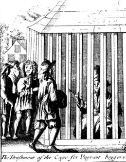 Cage for vagrant beggars (Seller, Punishments, 1678)