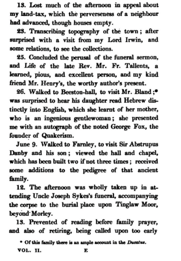 Hunter version of diary page